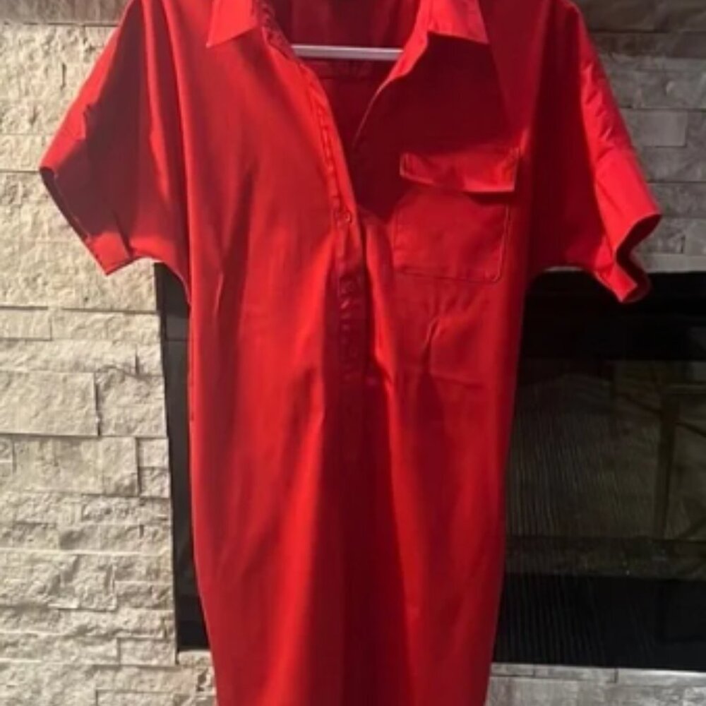 Vibrant Worth NY size P/Small Red Midi Dress